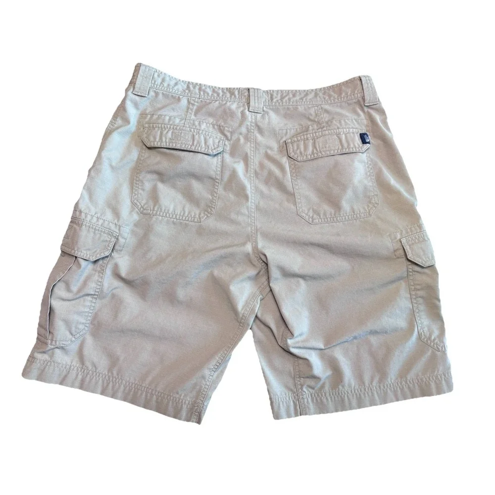 The North‎ Face Men's Cargo Shorts Khaki Beige Ripstop Outdoor Hiking Size 36